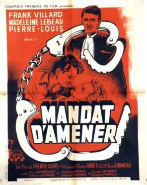Mandat d'amener (1953) постер